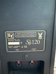 EV Electro-Voice Sb120 Passive Subwoofer Speakers 8 Ohms 400 Watts w/ Slip Cover