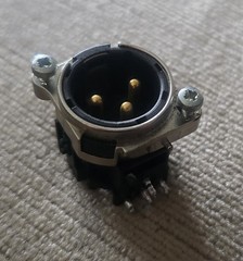Neutrik XLR Connector NC3MBH, 3 Pole, Male/Female, B Series, Horizontal Mount
