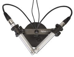 Gator Frameworks 1-to-2 Mic Mount Bar with Standard 5/8-Inch Thread Black