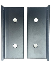 2 (One Pair) 2U / 2 SPACE Rack Rails 3.5″ Lg Tapped 10/32″ for Amplifier Rack