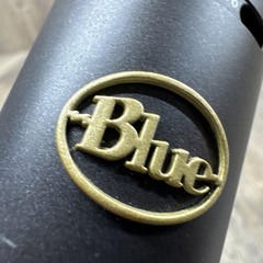 Blue Baby Bottle Condenser Microphone Wired Black Silver with Case