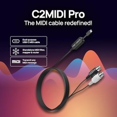 USB-C MIDI Cable Dual Purpose 32 Bit Processor Plug and Play Interface Routing