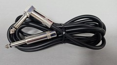 6ft 1/4″ TS Mono Phono Male to Male Right Angle Audio Microphone Cable