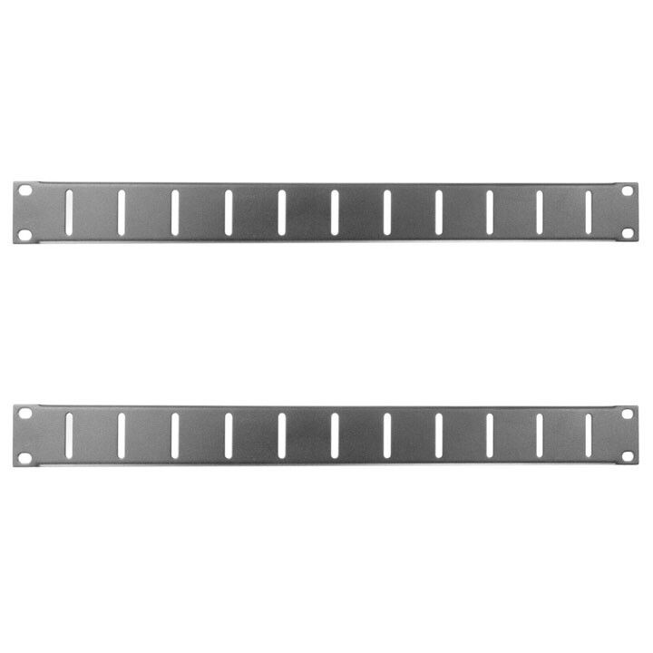 2 – 1 Space Unit Vented Rack Mountable Metal Filler Panel