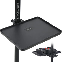 Universal Microphone Stand Tray Adjustable Clamp On Utility Shelf for Accessorie