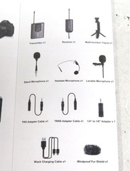 MPH-05 YM-2 Wireless UHF Lavalier Microphone System * 9x Open Box