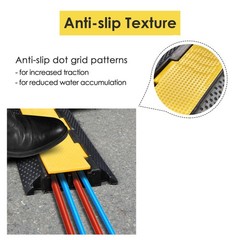 Cable Protector Ramp Electrical Wire Cover Concert Road Guard 22000lbs 2 Channel