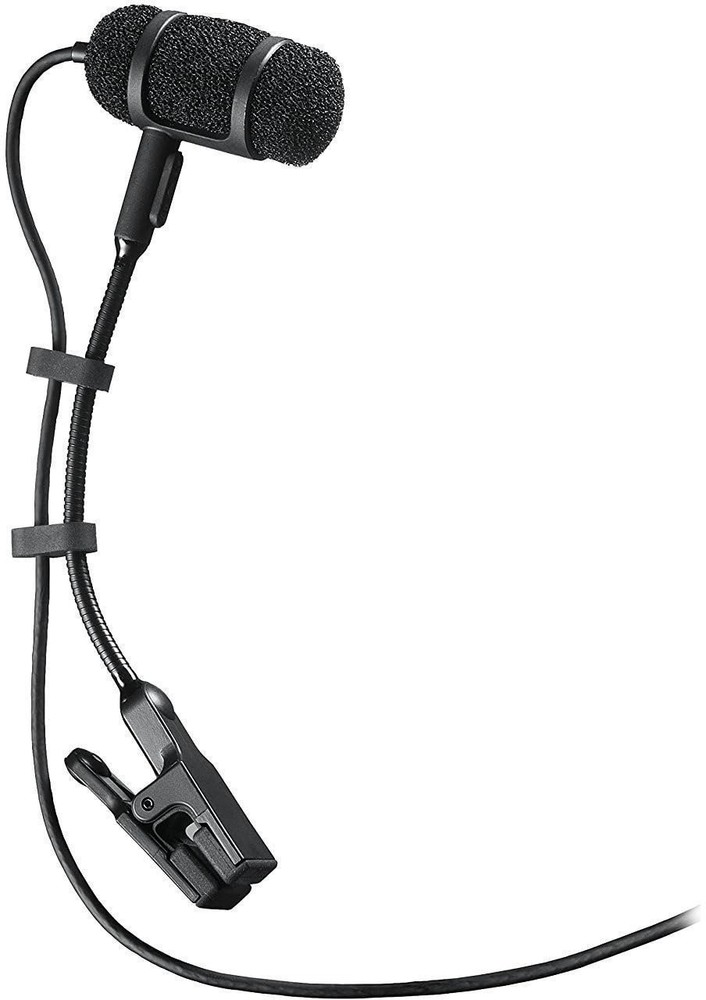 Audio-Technica PRO 35 Cardioid Condenser Clip-On Instrument Microphone, Black