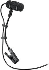 Audio-Technica PRO 35 Cardioid Condenser Clip-On Instrument Microphone, Black