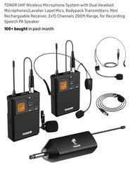 TONOR Dynamic Microphone Tw621 / Tw632 Wireless Microphone Set