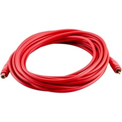25ft Red RCA Male to Female Audio Extension Cable