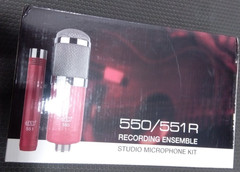 MXL Mics 550/551R Red Gloss Finish Chrome Grills Fine-Tuned Microphone