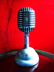 Vintage 1940’s Shure Brothers 55 Fatboy microphone Elvis deco w S-36 stand # 5