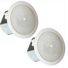 JBL Control 16C/T-BK 2-Way 6.5″ Coaxial Ceiling Loudspeakers, Pair, White