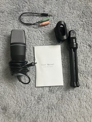 Small Condenser Microphone With Mini Tripod and Adaptor Cable