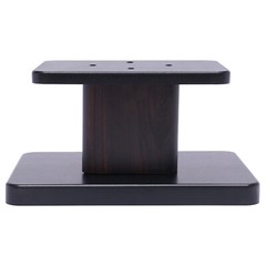(2) 6” Wood Bookshelf Speaker Stands for Multimedia Speakers-Easy to Install