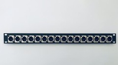 16 CH D-Sub Patchbay XLR Neutrik 1U Faceplate Mogami Loom Studio
