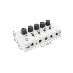 4 Channel Audio Mixing Console Portable for Home Recording and Live Streaming