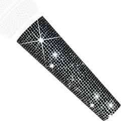 B58 Black Mic Handle Sleeve Fit Universal Wired Microphone SM58LC, Beta 58A, Git
