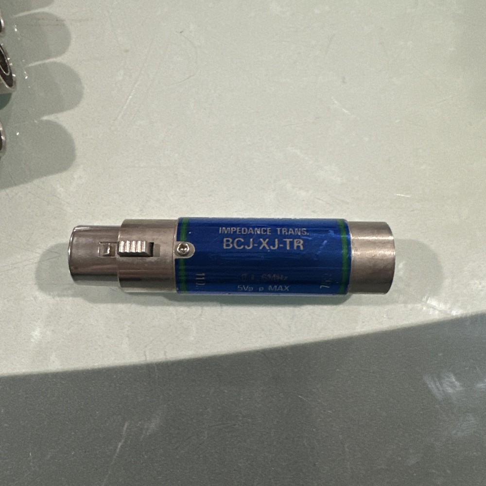 Canare BCJ-XJ-TR Digital Audio Format Converter Balun 75 Ohm S/PDIF 110 AES/EBU
