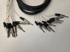 8-Channel Snake Cable FT4 – 1/4” TRS Jack Multicore Audio Cable – Studio / Live