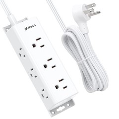 Surge Protector Power Strip – 9 Widely Spaced Multi Outlets, Wall Mount, 3 Si…