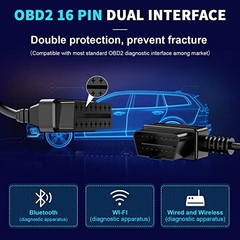 16Pin OBD2 OBD II Diagnostic Extension Cable – Male to Female