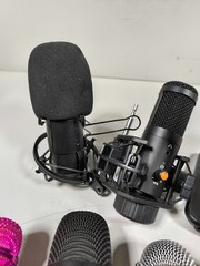 LOT OF 10 Various Brands & Models Microphone Used Working