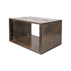 Sound Town DIY 6U Studio Rack with Solid Baltic Birch Plywood, Weathered Brow…