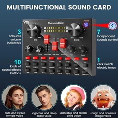 Podcasting Equipment Bundle, BM-800 Studio Kit with Voice Converter for Gamer…