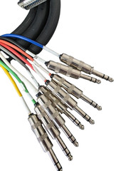 Hosa 8-channel DB25 to 1/4″ TRS Snake – 9.9′, XLR, Short Connectionors. See Pic