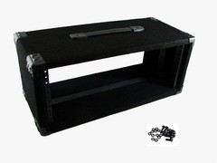 PROCRAFT 4U 9″ Deep Rack Case in Black Carpet Wrap – Top Handle w/ Rack Screws