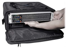 Rockville RRB45 4U Rack Bag with Double-Sided Access, 16″ Depth, 16″, Black