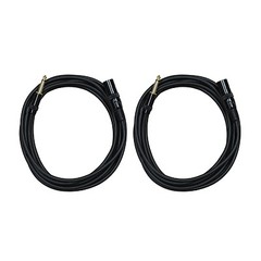 Audio2000’s E05112P2 12Ft 1/4″ TS To XLR 3-Pin Male Cable (2 Pack)