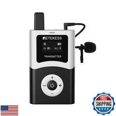 Retekess T130U(4nd Gen T130) Wireless Tour Guide Transmitter, Support Pre-Rec
