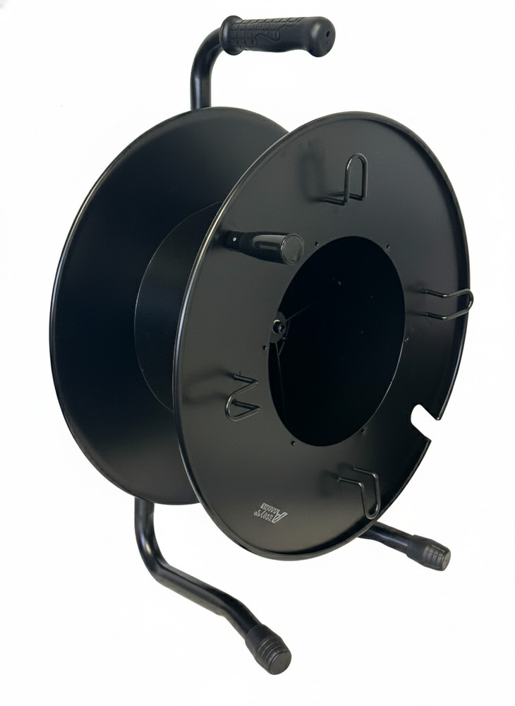 Audio2000’S BLANK Ethernet Heavy Duty XL Portable Cable Snake Reel Black Metal D