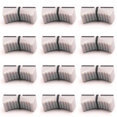 12pcs Slide Fader Knob Cap For YAMAHA MG166CX-USB MG206C hole 4MM(Gray)