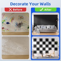 Acoustic Wall Panels 12×12 Inches High Density Soundproof Foam 20 Pack for