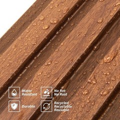 Waterproof Soundproof WPC Wall Panels Easy DIY Installation Durable 8 Panels New