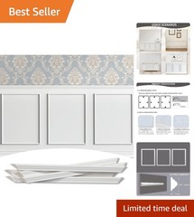 Versatile Pre-Cut Molding Kit – Transform Your Walls with Style, 16″ x 20″