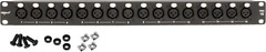 DIYTECH 16 Port XLR Patchbay — Balanced Patch Bay with Reversible XLR Connectors