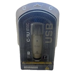 Behringer C-1U USB Studio Condenser Microphone W/ Manual IBM PC Computer Sing