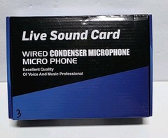 Live Sound Card, Audio Interface Mixer for Live Streaming, Singing, Gaming