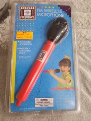 Vintage 1992 Toys R Us High Frequency FM Wireless Microphone Sealed New Retro