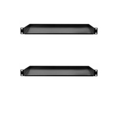 2 OSP 1U Space Metal Rack Shelf Tray 10″ deep For Rack Cases
