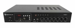 Rockville Commercial Amplifier+(4) Slim Black Restaurant/Bar/Cafe Wall Speakers