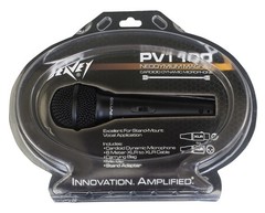 Peavey PV®i 100 Dynamic Cardioid Microphone – XLR Cable-Connected Vocal Mic