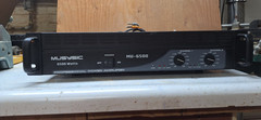 MUSYSIC Professional 2 Channel 6500 Watts D-Class 1U Power Amplifier MU-6500