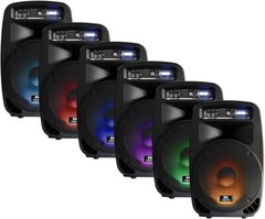 proreck party 12 Powered PA Speaker System 12-Inch 1000 Watts 2-Way Combo Set