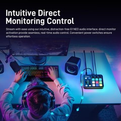 MAONO MaonoCaster G1 NEO Gaming Audio Mixer Interface RGB Bluetooth 48V Phantom